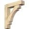 Ekena Millwork Merced Block Rough Sawn Bracket w/ Offset Brace, Douglas Fir, 8"W x 36"D x 40"H BKT0806X36X40MRC05RDF - alternate 1